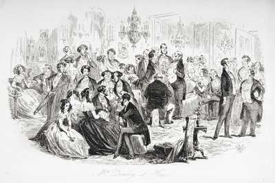La signora Dombey a casa, illustrazione da 